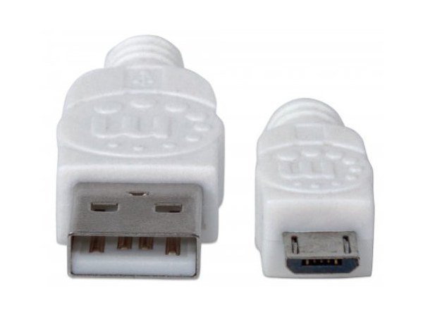 MANHATTAN CABLE PARA DISPOSITIVOS USB DE ALTA VELOCIDAD USB 2.0 A MACHO - MICRO USB 2.0 B MACHO 1 METRO BLANCO - Image 4