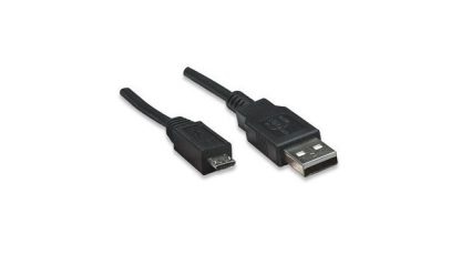 MANHATTAN CABLE USB DE ALTA VELOCIDAD USB 2.0 A MACHO - MICRO USB 2.0 B MACHO 3 METROS NEGRO - Image 2