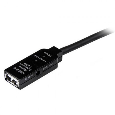 STARTECH  CABLE USB 2.0 DE EXTENSION ALARGADOR ACTIVO USB A MACHO - USB A HEMBRA 5 METROS NEGRO - Image 3