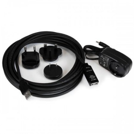 STARTECH  CABLE USB 2.0 DE EXTENSION ALARGADOR ACTIVO USB A MACHO - USB A HEMBRA 5 METROS NEGRO - Image 5