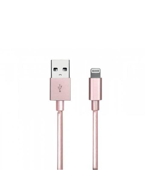 CABLE USB A A LIGHTNING COLOR ROSA. 1 METRO DE LARGO. ALTA RESISTENCIA DE MATERIALES Y CARGA RAPIDA DBGUSBLR - Image 3