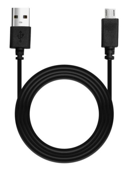 CABLE USB A MICRO USB V8 PARA CARGA DE DISPOSITIVOS COMPATIBLES CON ANDROID XBOX PS3 PS4 COLOR NEGRO DE 1.5MTS