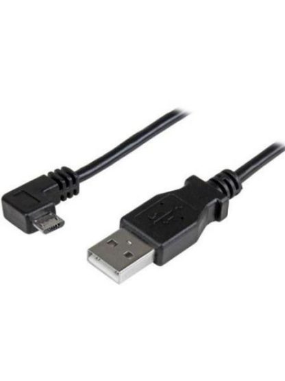 STARTECH  CABLE USB - MICRO USB CON CONECTOR ACODADO A LA DERECHA 2 METROS NEGRO - Image 2