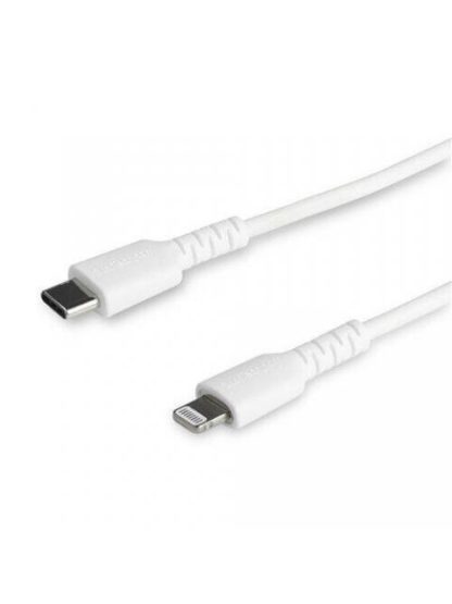 STARTECH  CABLE DE CARGA CERTIFICADO MFI LIGHTNING MACHO - USB-C MACHO 1 METRO BLANCO PARA IPOD-IPHONE-IPAD - Image 2