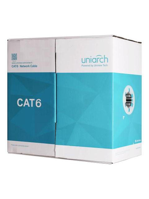 CABLEADO UTP CAT6 100 MTS. UNV (CAB6CCA) FORRO PVC AZUL - 4 PARES CALIBRE 23 AWG - MATERIAL CCA (ALUMINIO CUBIERTO DE COBRE) - USO INTERIOR
