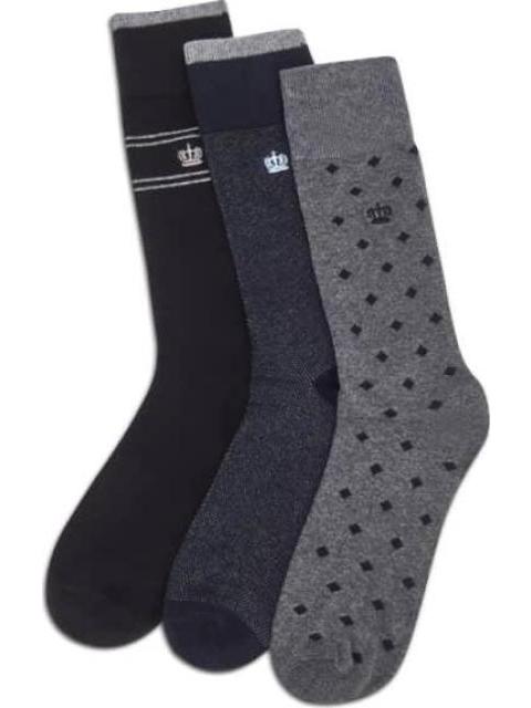 CALCETAS DE VESTIR SET 3 PARES MULTICOLOR KEBO