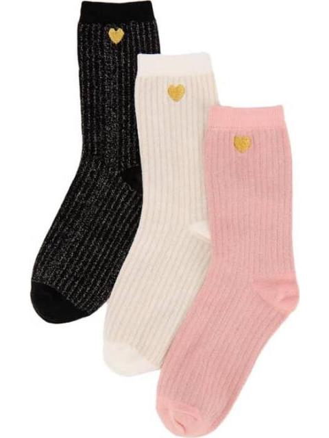 CALCETAS SET DE 3 PARES MULTICOLOR LOVE TO LOUNGE