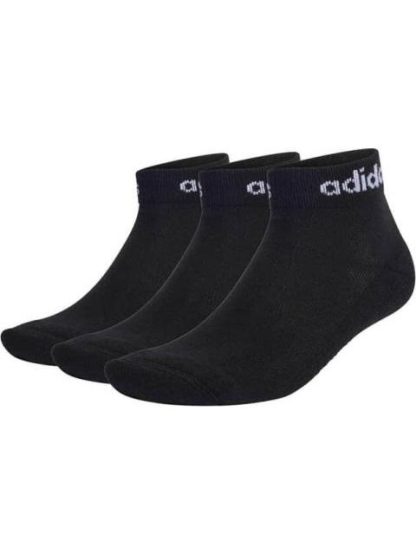 CALCETINES T LIN ANKLE 3P NEGRO ADIDAS