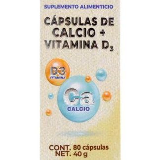 CALCIO Y VITAMINA D 80 CAP HERBOLARIA SALUDABLE
