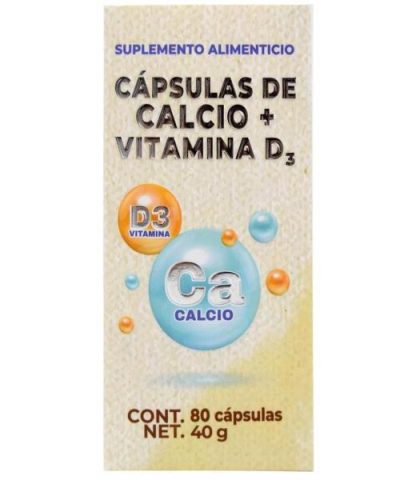 CALCIO Y VITAMINA D 80 CAP HERBOLARIA SALUDABLE