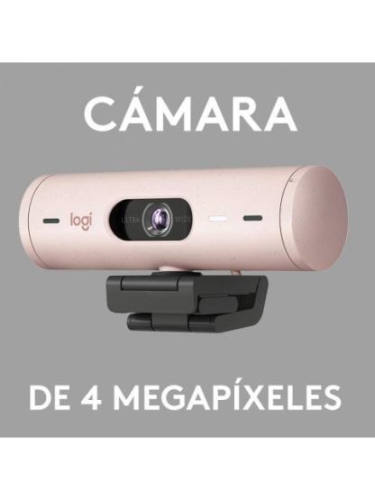 LOGITECH WEBCAM BRIO 500 CON MICROFONO 4MP 1920 X 1080 PIXELES USB-C ROSA - Image 7
