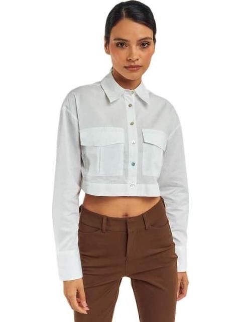 CAMISA CROP BLANCO HOLLY LAND