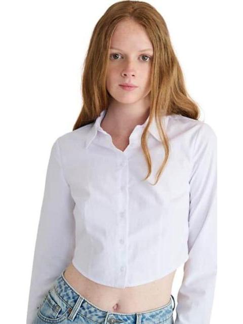 CAMISA CROP BLANCO HOLLY LAND