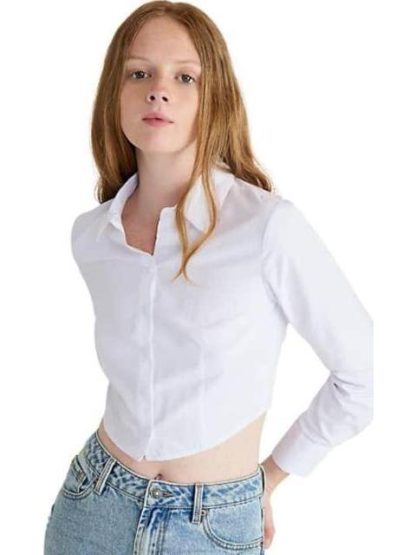 CAMISA CROP BLANCO HOLLY LAND - Image 2