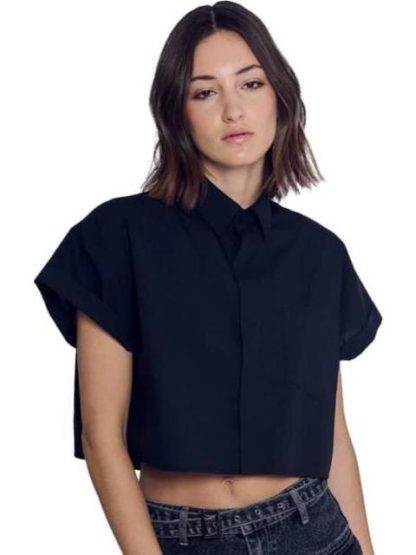 CAMISA CROP NEGRO HOLLY LAND - Image 5