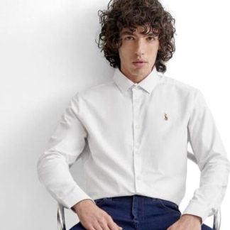 CAMISA SLIM FIT MANGA LARGA BLANCO HPC POLO