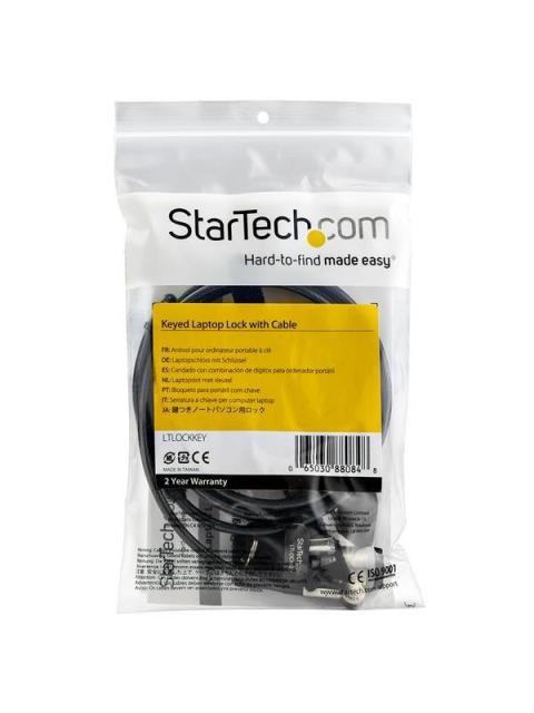 CANDADO STARTECH LLAVE Y CABLE PARA LAPTOP RANURA TIPO K LTLOCKKEY - Image 5