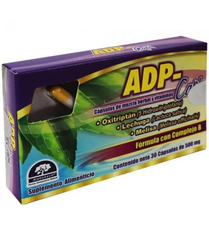 CAPS. ADP- C 30 OXITRIPTANLECHUGA Y MELISA LAB. NATUTECH