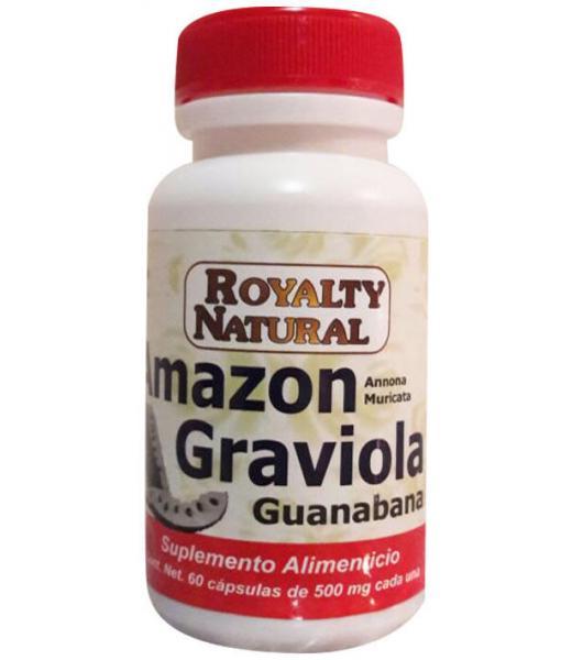 CAPS. AMAZON GRAVIOLA (GUANABANA) C 60 PRODUCTOS REALEZA