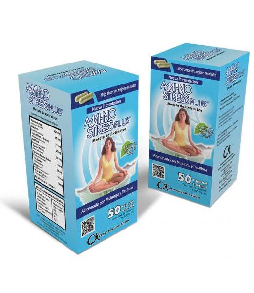 CAPS. AMI-NO STRESS PLUS C 60 ADIC. CON MULUNGU Y PASIFLORA COMERCIALIZADORA XOTLA