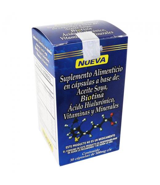 CAPS. BIOTINA C 30 C COLAGENO HIDROLIZADO ACIDO HIALURONICO VIT C GN+VIDA