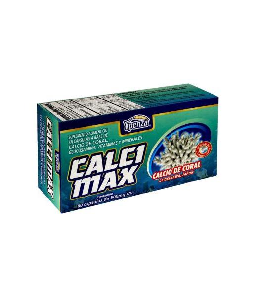 CAPS. CALCI MAX C 60 CALCIO DE CORAL GLUCOSAMINA VITAMINAS Y MINE SOLO PARA DIABETICOS