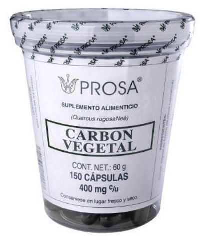 CAPS. CARBON VEGETAL C 150 PROSA