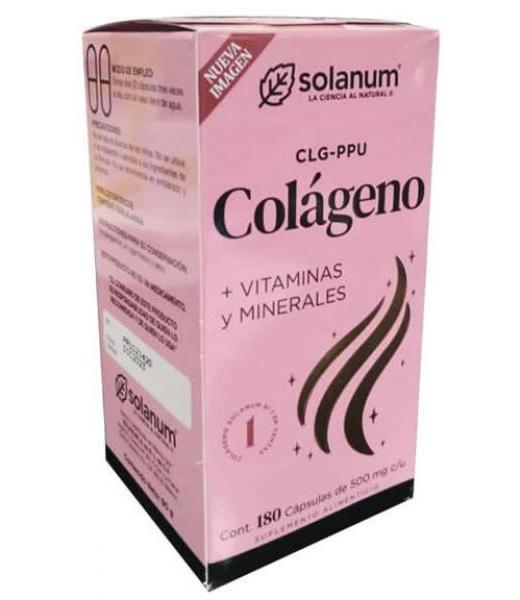 CAPS. CLG-PPU COLAGENO +VITAMINAS Y MINERALES C 180 SOLANUM