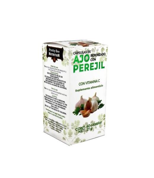 CAPS. DE AJO C PEREJIL C 60 C VITAMINA C MIEL SALUD Y VIDA