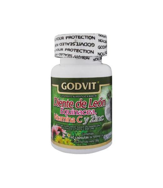 CAPS. DIENTE DE LEON CON EQUINACEA VITAMINA C Y ZINC C 60 GN+VIDA