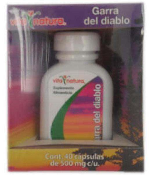 CAPS. GARRA DEL DIABLO C 40 500 MG VITA NATURA