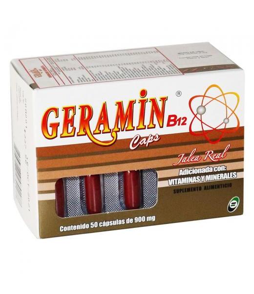 CAPS. GERAMIN B-12 C 50 JALEA REAL VIT Y MINERALES B.Q.M.