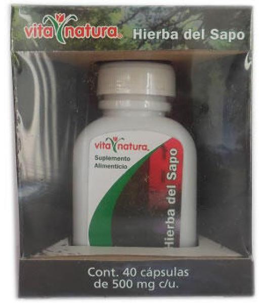 CAPS. HIERBA DEL SAPO C 40 500 MG VITA NATURA