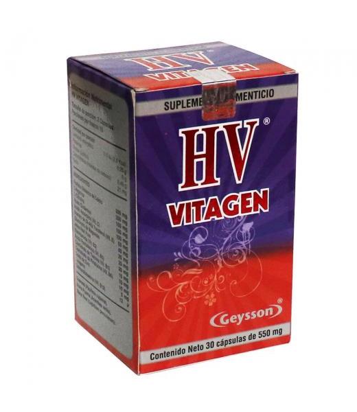 CAPS. HV VITAGEN BLACKPILL C 30 550MG GEYSSON