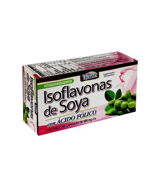 CAPS. ISOFLAVONAS DE SOYA C ACIDO FOLICO C 60 500 MG SOLO PARA DIABETICOS