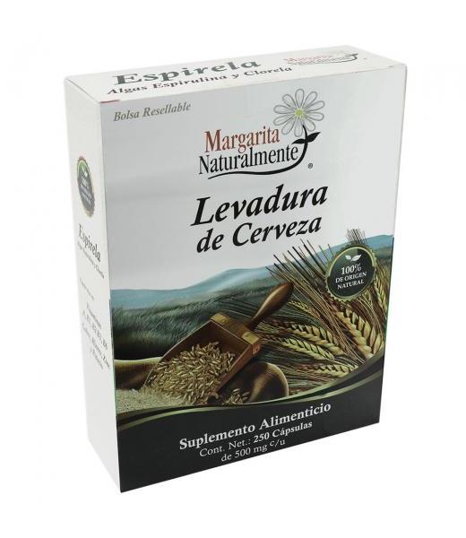 CAPS. LEVADURA DE CERVEZA C 250 DE 500 MG MARGARITA SANAMENTE