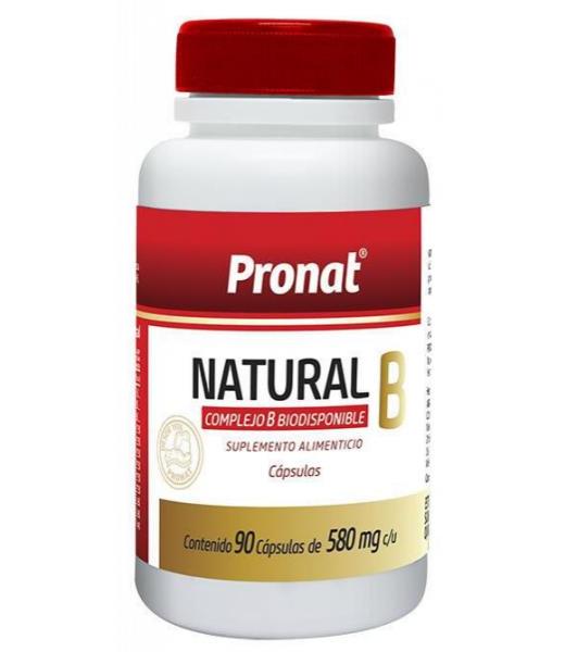 CAPS. NATURAL B C 90 580 MG COMPLEJO B-BIODISPONIBLE PRONAT