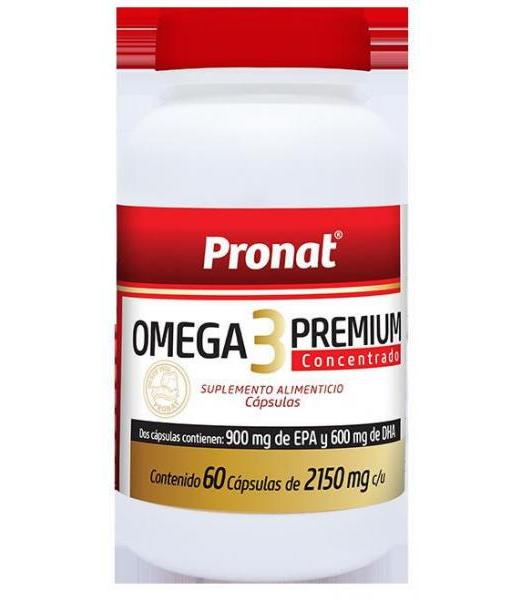 CAPS. OMEGA 3 PREMIUM CONCENTRADO C 60 DE 2150 MG PRONAT