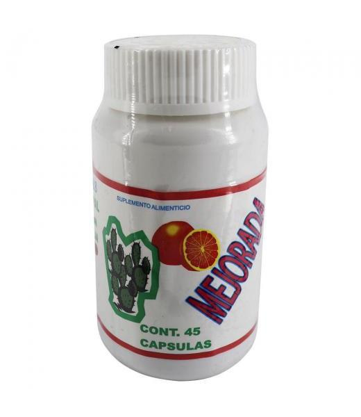 CAPS. RAIZ DE NOPAL REF. CON RAIZ DE TORONJA C 45 (MEJORADA) LA GRAN NATURISTA