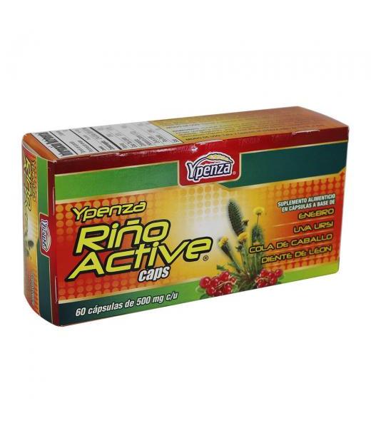 CAPS. RIÑO ACTIVE C 60 500MG ENEBRO UVA URSICOLA DE CABALLO DIENTE SOLO PARA DIABETICOS