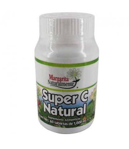 CAPS. SUPER C NATURAL C 60 DE 1000MG. MARGARITA SANAMENTE