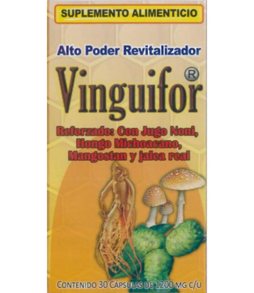 CAPS. VINGUIFOR C 60 1200 MG CON JUGO NONI MANGOSTAN HONGO MICHOA LA PROVEEDORA DE LA SALUD