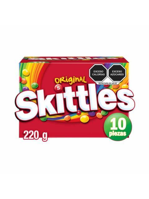 CARAMELO SUAVE SKITTLES ORIGINAL PAQUETE CON 10 PIEZAS DE 22 GR