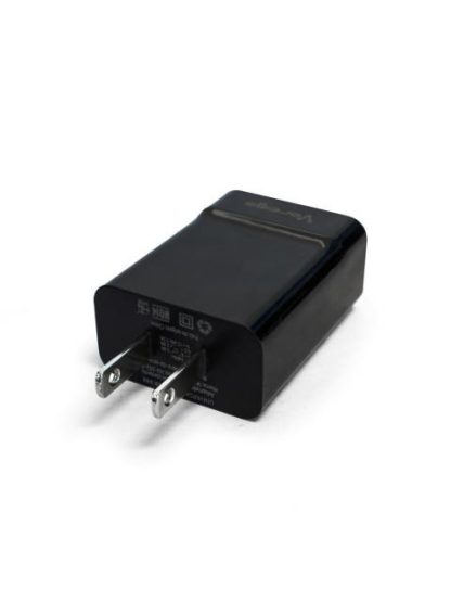 CARGADOR DE PARED VORAGO 5V USB NEGRO