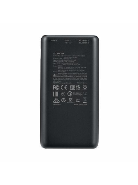 CARGADOR PORTATIL ADATA P20000QCD 20.000MAH NEGRO - Image 3