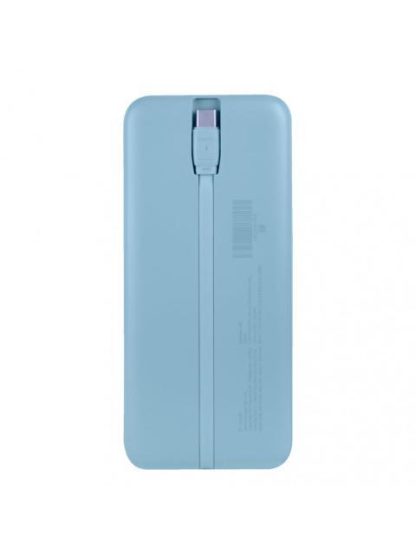 CARGADOR PORTATIL PERFECT CHOICE POWER BANK BOLT 10.000MAH AZUL
