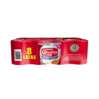 CARNATION LECHE EVAPORADA LATA 8 PACK 360 GR