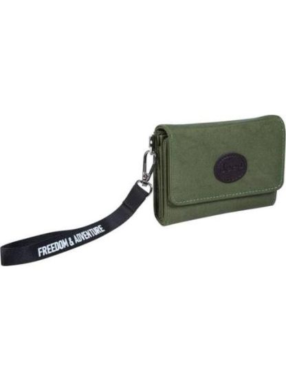 CARTERA DOBLE COMPARTIMENTO VERDE OLIVO JEEP