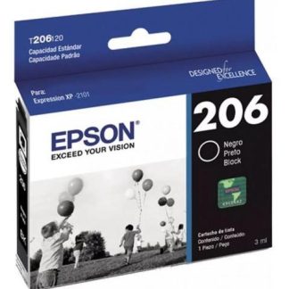 CARTUCHO EPSON T206 NEGRO 150 PAGINAS