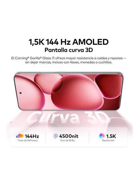 CELULAR INFINIX HOT 60 PRO+ AI PHONE CORAL DUAL SIM 16GB RAM 256GB ROM PANTALLA CURVA 3D AMOLED 15K 144HZ BATERIA 5160 MAH CARGA RAPIDA 45 W CAMARA SONY 50 MP DISEñO MODERNO NFCMTK G200 6NM - Image 5